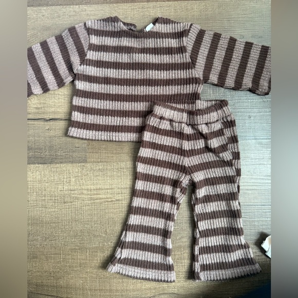 at noon Other - Cozy Striped Kids Matching Set